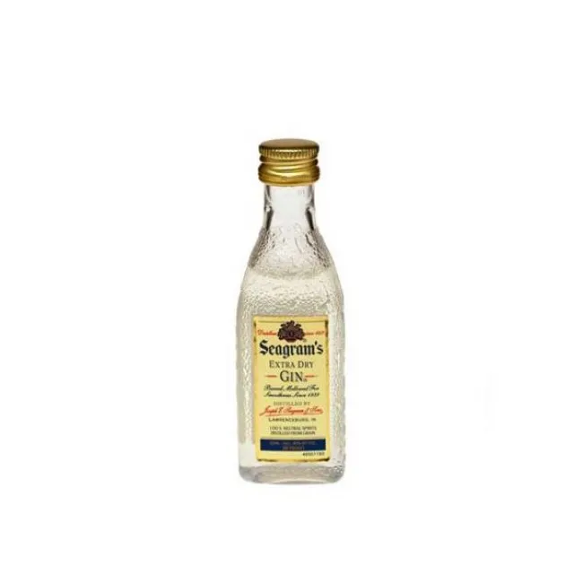 MINI GINEBRA SEAGRAMS 5CL  CRISTAL