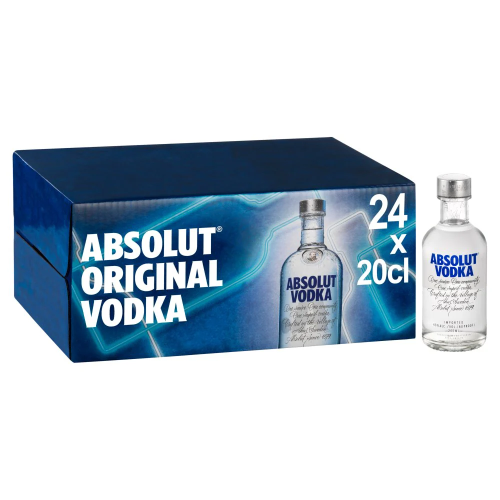 [7000001] PETACA  VODKA ABSOLUT BLUE  20CL 40º