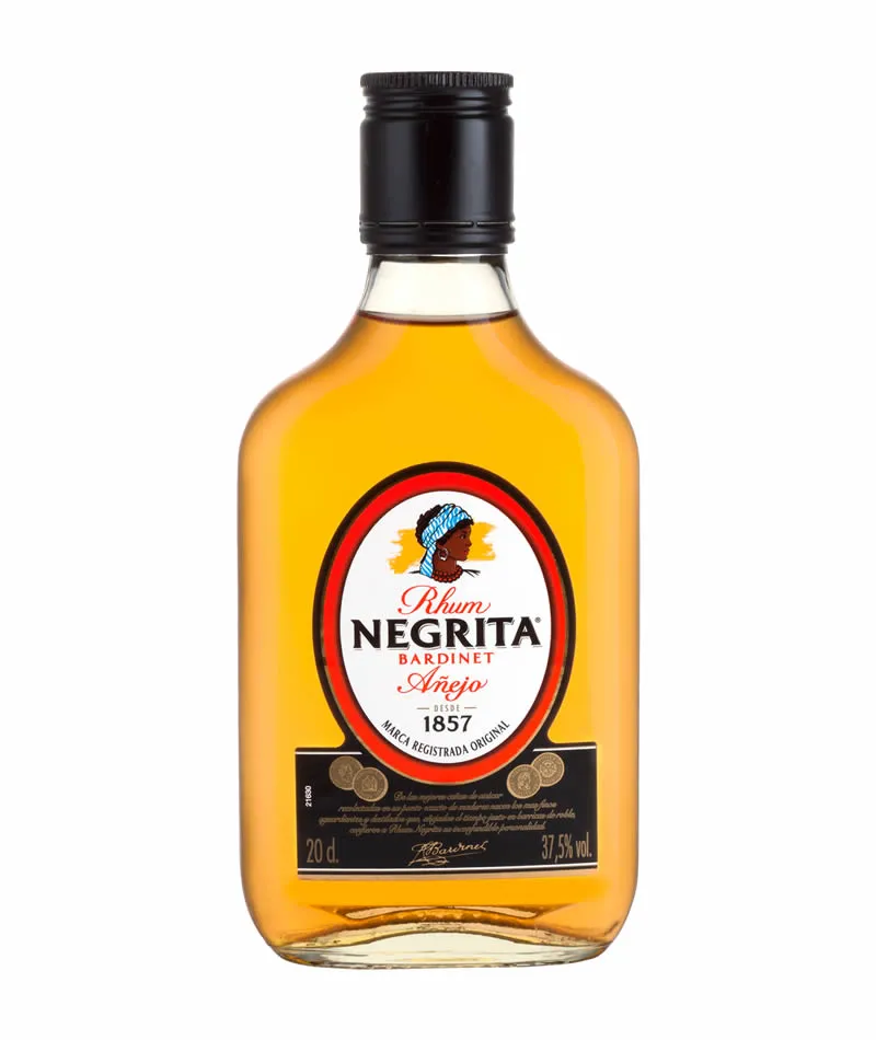 PETACA RON NEGRITA CRISTAL 20CL  37,5º