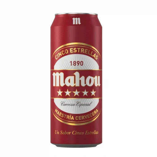 CERVEZA MAHOU 5 EST. LATA 50CL C24