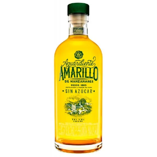 L. AGUARDIENTE AMARILLO MANZANARES  70CL  24º